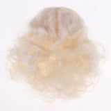 Maxbell Girl Doll Head Sculpt with Golden Hair without Facial Features for BJD Doll DIY Accessory - Aladdin Shoppers