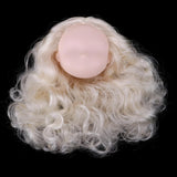 Maxbell Girl Doll Head Sculpt with Golden Hair without Facial Features for BJD Doll DIY Accessory - Aladdin Shoppers