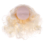 Maxbell Girl Doll Head Sculpt with Golden Hair without Facial Features for BJD Doll DIY Accessory - Aladdin Shoppers