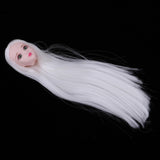 Maxbell Maxbell Head Sculpt with White Wig for 1/6 BJD, XinYi Doll Replacement Body Parts DIY Kits