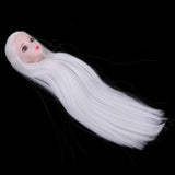 Maxbell Maxbell Head Sculpt with White Wig for 1/6 BJD, XinYi Doll Replacement Body Parts DIY Kits