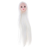 Maxbell Maxbell Head Sculpt with White Wig for 1/6 BJD, XinYi Doll Replacement Body Parts DIY Kits