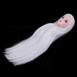 Maxbell Maxbell Head Sculpt with White Wig for 1/6 BJD, XinYi Doll Replacement Body Parts DIY Kits