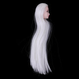 Maxbell Maxbell Head Sculpt with White Wig for 1/6 BJD, XinYi Doll Replacement Body Parts DIY Kits