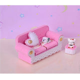 Maxbell 1/24 Dollhouse Miniature Living Room Furniture Sofa with Cushion & End Table Accs Pink - Aladdin Shoppers