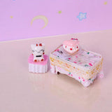 Maxbell 1/24 Dollhouse Miniature Living Room Furniture Sofa with Cushion & End Table Accs Pink - Aladdin Shoppers