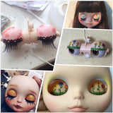 Maxbell 5 Pieces Eye Mechanism T Fixer Bar for 12inch Takara RBL Neo Blythe Dolls Accessories - Aladdin Shoppers