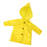 Maxbell Candy Color Raincoat Clothes for 18 Inch Girl Doll Outfit Yellow - Aladdin Shoppers