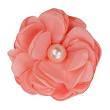Maxbell 10pcs Adorable Flower Pearl Hair Clips For Party Favor Hair Decoration Accessories -Orange - Aladdin Shoppers