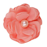 Maxbell 10pcs Adorable Flower Pearl Hair Clips For Party Favor Hair Decoration Accessories -Orange - Aladdin Shoppers