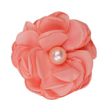 Maxbell 10pcs Adorable Flower Pearl Hair Clips For Party Favor Hair Decoration Accessories -Orange - Aladdin Shoppers