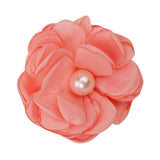 Maxbell 10pcs Adorable Flower Pearl Hair Clips For Party Favor Hair Decoration Accessories -Orange - Aladdin Shoppers
