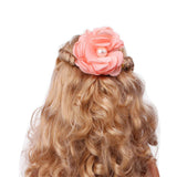 Maxbell 10pcs Adorable Flower Pearl Hair Clips For Party Favor Hair Decoration Accessories -Orange - Aladdin Shoppers