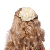 Maxbell 10pcs Adorable Flower Hair Clips For Party Favor Hair Decoration Accessories -Beige - Aladdin Shoppers