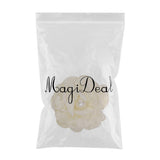 Maxbell 10pcs Adorable Flower Hair Clips For Party Favor Hair Decoration Accessories -Beige - Aladdin Shoppers