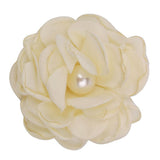 Maxbell 10pcs Adorable Flower Hair Clips For Party Favor Hair Decoration Accessories -Beige - Aladdin Shoppers