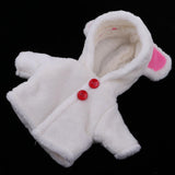 Maxbell Handmade White Plush Hooded Coat with Ear Hat for 25cm Mellchan Baby Reborn Doll - Aladdin Shoppers