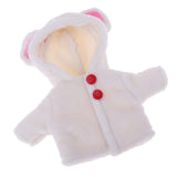 Maxbell Handmade White Plush Hooded Coat with Ear Hat for 25cm Mellchan Baby Reborn Doll - Aladdin Shoppers