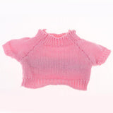 Maxbell Lovely Clothes Pink Sweater for 25cm Mellchan Doll Casual Outfit DIY Accessory - Aladdin Shoppers