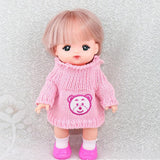 Maxbell Lovely Clothes Pink Turtleneck Sweater for 25cm Mellchan Doll Casual Outfit DIY Accessory - Aladdin Shoppers