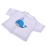 Maxbell Cute Girl Doll T-Shirt Long Sleeve with Whale Printing for 25cm Mellchan Doll Decor - Aladdin Shoppers