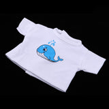 Maxbell Cute Girl Doll T-Shirt Long Sleeve with Whale Printing for 25cm Mellchan Doll Decor - Aladdin Shoppers