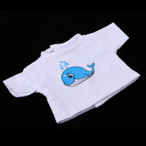 Maxbell Cute Girl Doll T-Shirt Long Sleeve with Whale Printing for 25cm Mellchan Doll Decor - Aladdin Shoppers