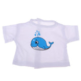 Maxbell Cute Girl Doll T-Shirt Long Sleeve with Whale Printing for 25cm Mellchan Doll Decor - Aladdin Shoppers