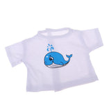 Maxbell Cute Girl Doll T-Shirt Long Sleeve with Whale Printing for 25cm Mellchan Doll Decor - Aladdin Shoppers
