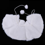 Maxbell Stylish Doll 2pcs Set Doll Cape & Boots Fits 25cm Mellchan Girl Dolls Winter Outfit -White - Aladdin Shoppers