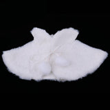 Maxbell Stylish Doll 2pcs Set Doll Cape & Boots Fits 25cm Mellchan Girl Dolls Winter Outfit -White - Aladdin Shoppers