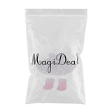 Maxbell Stylish Doll 2pcs Set Doll Cape & Boots Fits 25cm Mellchan Girl Dolls Winter Outfit -White - Aladdin Shoppers