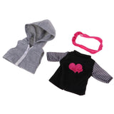 Maxbell 3Pcs Lovely Clothes Suit Tops Hoody Vest Headband For 25cm Mellchan Doll - Aladdin Shoppers