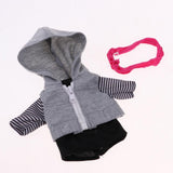 Maxbell 3Pcs Lovely Clothes Suit Tops Hoody Vest Headband For 25cm Mellchan Doll - Aladdin Shoppers