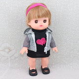 Maxbell 3Pcs Lovely Clothes Suit Tops Hoody Vest Headband For 25cm Mellchan Doll - Aladdin Shoppers