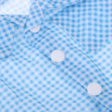 Maxbell Doll Clothes Outfits Plaid Pajamas Suit Fits Sharon Girl Doll and other 16 inch Dolls -Blue - Aladdin Shoppers