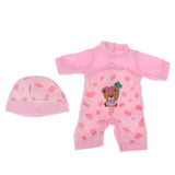 Maxbell Fashion Doll Clothing Jumpsuit with Hat for 16inch Salon Dolls Pink - Aladdin Shoppers