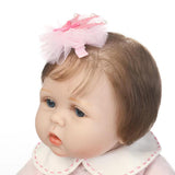 55cm Lifelike Silicone Baby Doll Costumed Reborn Doll Kids Education Toys