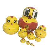 Maxbell Yellow Chicks Russian Nesting Doll Babushka Matryoshka Stacking Dolls Set 10 Pieces Xmas Gift Christmas Decorations - Aladdin Shoppers