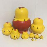 Maxbell Yellow Chicks Russian Nesting Doll Babushka Matryoshka Stacking Dolls Set 10 Pieces Xmas Gift Christmas Decorations - Aladdin Shoppers
