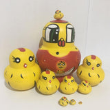 Maxbell Yellow Chicks Russian Nesting Doll Babushka Matryoshka Stacking Dolls Set 10 Pieces Xmas Gift Christmas Decorations - Aladdin Shoppers