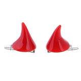 Maxbell 1/6 New Style Doll Hair Clips Hairpin Red Horn Shape Headdress For Blythe for Neo Dolls Party Dress-up Accessories - Aladdin Shoppers