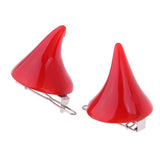 Maxbell 1/6 New Style Doll Hair Clips Hairpin Red Horn Shape Headdress For Blythe for Neo Dolls Party Dress-up Accessories - Aladdin Shoppers