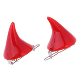 Maxbell 1/6 New Style Doll Hair Clips Hairpin Red Horn Shape Headdress For Blythe for Neo Dolls Party Dress-up Accessories - Aladdin Shoppers