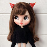 Maxbell 1/6 New Style Doll Hair Clips Hairpin Red Horn Shape Headdress For Blythe for Neo Dolls Party Dress-up Accessories - Aladdin Shoppers