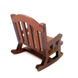Maxbell 2x Modern 1:12 Scale Doll House Bed & Rocking Chair Model Scenery Ornaments