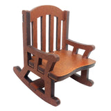 Maxbell 2x Modern 1:12 Scale Doll House Bed & Rocking Chair Model Scenery Ornaments