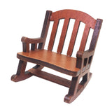 Maxbell 2x Modern 1:12 Scale Doll House Bed & Rocking Chair Model Scenery Ornaments