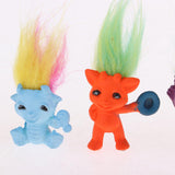 Maxbell Maxbell Dollhouse Miniature 6 Pieces Retro Troll Doll Leprocauns Figures Toy Cake Pencil Toppers Kids Children School Project