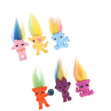 Maxbell Maxbell Dollhouse Miniature 6 Pieces Retro Troll Doll Leprocauns Figures Toy Cake Pencil Toppers Kids Children School Project